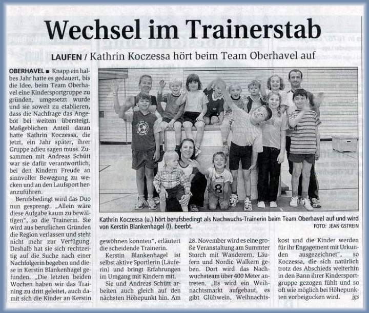 Trainerwechsel